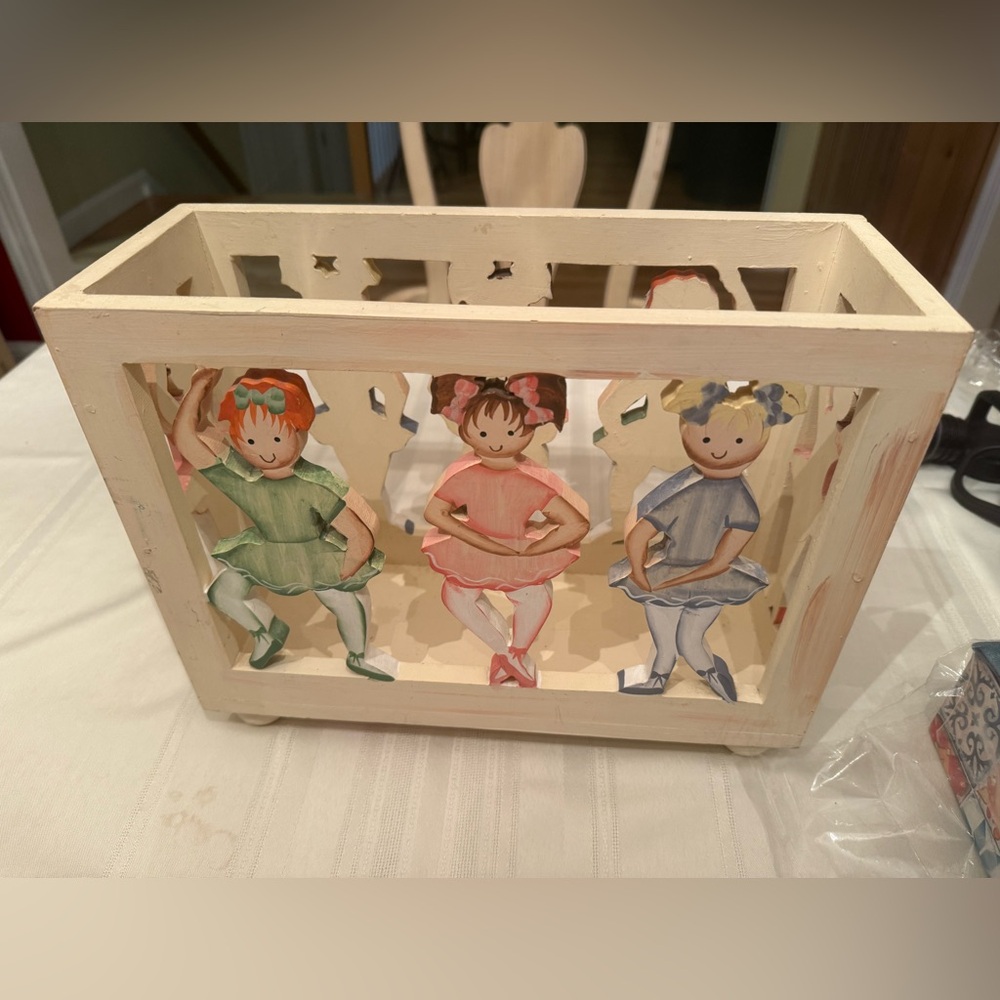Wooden Ballerina Storage Box